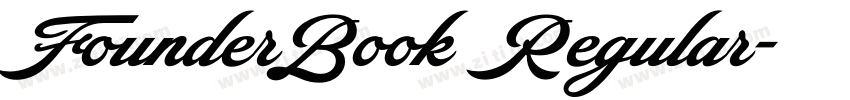 FounderBook Regular字体转换